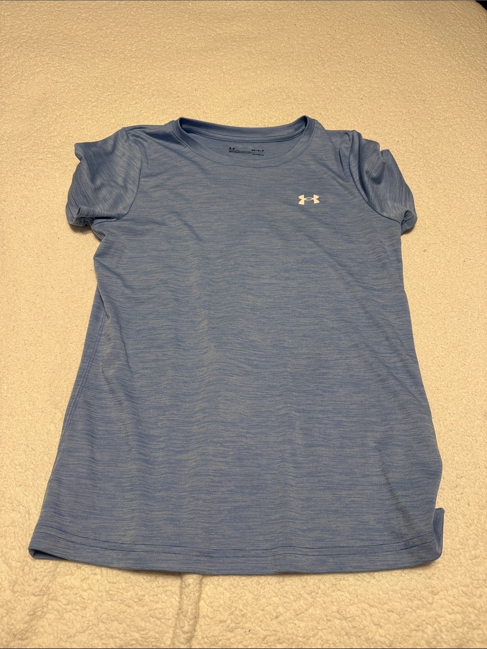 Under Armour Light Blue Girls' Short Sleeve Performance Tee